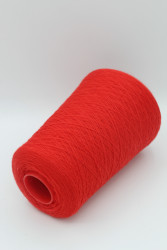 9276 Итальянская бобинная пряжа меринос 100% ,  1500м яркий красный Botto Jiuzeppe wool Light- фото3