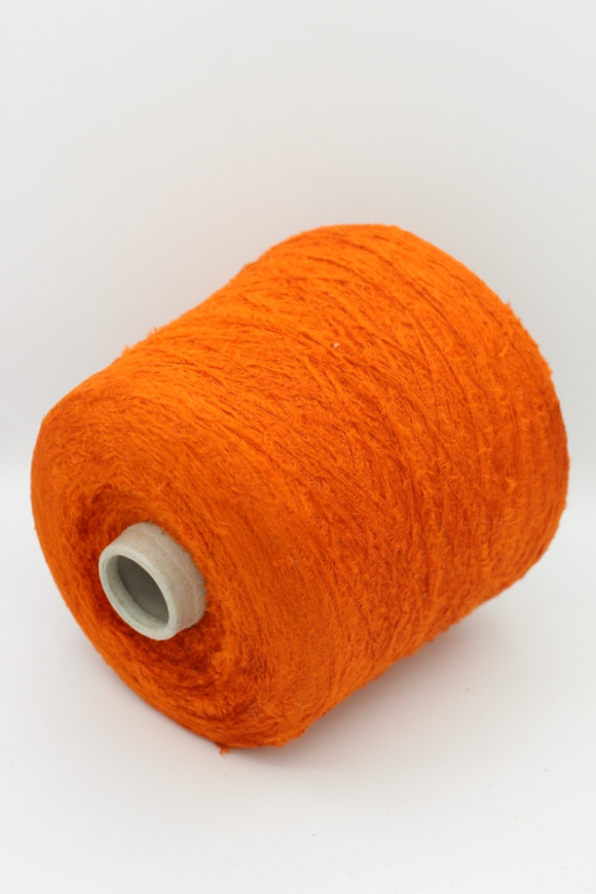 8483 фантазийная пряжа травка ПА 100% 750м рыже-оранжевый Igea Michelle - фото3