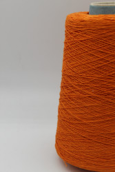 8614 пряжа хлопок 100% мерсиризированный , оранжевый , 670м Manifatura Sessia Cable 8- фото2