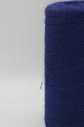 9387 Итальянская пряжа с содержанием шерсти альпака , около 1500м, синий - фото2