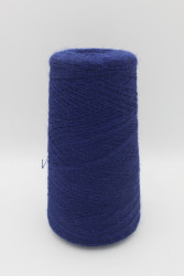 9387 Итальянская пряжа с содержанием шерсти альпака , около 1500м, синий - фото