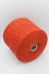 9401 Итальянская бобинная пряжа кашемир 100%  1350м , красно-оранжевый Loro Piana Cashmere- фото3