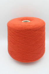 9401 Итальянская бобинная пряжа кашемир 100%  1350м , красно-оранжевый Loro Piana Cashmere- фото