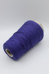 8718-1 Итальянская бобинная пряжа меринос-хлопок фиолетовый около 300м - фото2