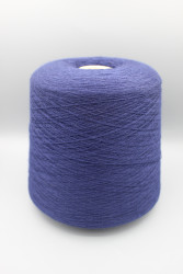 9749 Бобинная пряжа из Италии меринос 55% ПА 45% 1400м фиолетово-синий Prisma Ricerche Rewooliive- фото