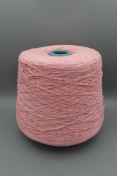 9774 Итальянская бобинная пряжа для вязания хлопок 100%, персиково-розовый, 625м,Iafil Dakota- фото