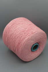 9774 Итальянская бобинная пряжа для вязания хлопок 100%, персиково-розовый, 625м,Iafil Dakota- фото3
