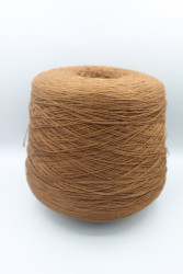 9798 Итальянская бобинная пряжа для вязания 100% хлопок , насыщенный коричневый, 625м/100гр, IAFIL S. P. A. Dakota- фото