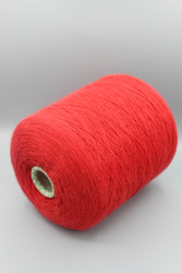 9799 Итальянская бобинная пряжа для вязания 100% хлопок , красный, 620м/100гр,Filmar Gots- фото3