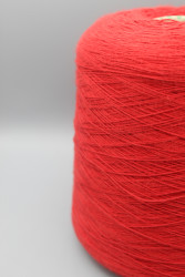 9799 Итальянская бобинная пряжа для вязания 100% хлопок , красный, 620м/100гр,Filmar Gots- фото2