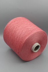 9812 Итальянская бобинная пряжа для вязания  100%хлопок , пыльно-розовый, 1800м/100гр, Prisma Ricerche Extrafine- фото3