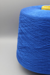 9810 Итальянская бобинная пряжа для вязания  100%хлопок , кобальтово-синий, 1800м/100гр, Emilcotoni Extrafine- фото2