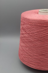 9812 Итальянская бобинная пряжа для вязания  100%хлопок , пыльно-розовый, 1800м/100гр, Prisma Ricerche Extrafine- фото2