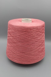 9812 Итальянская бобинная пряжа для вязания  100%хлопок , пыльно-розовый, 1800м/100гр, Prisma Ricerche Extrafine- фото