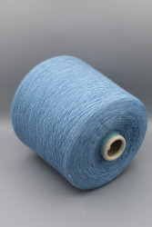9821 Итальянская бобинная пряжа для вязания хлопок 100% , джинс, 1600м/100гр, Sessia Jeans- фото3