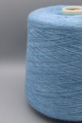 9821 Итальянская бобинная пряжа для вязания хлопок 100% , джинс, 1600м/100гр, Sessia Jeans- фото2