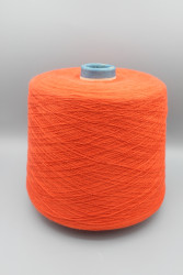 9829 Iafil Organic 100% хлопок Итальянская бобинная пряжа для вязания, коралл, 2500м/100гр- фото
