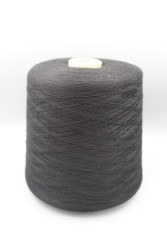 9831 Iafil Pima 100% хлопок Итальянская бобинная пряжа для вязания, чёрный, 2500м/100гр- фото