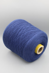 9844 Alpes Gots 100% хлопок Итальянская бобинная пряжа для вязания, синий, 1660м/100гр- фото3