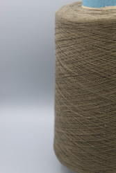 9856 Manifature Sessia Biolino хлопок 80% лен 20% Итальянская бобинная пряжа для вязания,хаки, 2500м/100гр- фото2