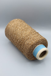 9859 Manifature Sessia Paros хлопок 80% лен 20% Итальянская бобинная пряжа для вязания,коричневый/кэмел/бежевый, 620м/100гр- фото3