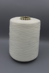9873 lino лен 100% Итальянская бобинная пряжа для вязания, белый 3000м/100гр- фото