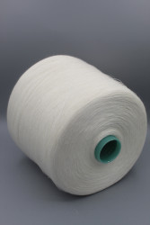9871 lino лен 100% Итальянская бобинная пряжа для вязания, белый 3000м/100гр- фото3
