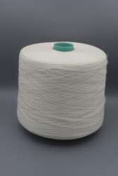 9871 lino лен 100% Итальянская бобинная пряжа для вязания, белый 3000м/100гр- фото
