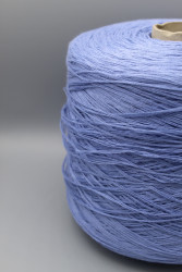 9865 Toscano Toscolinosuper5 лен 100% Итальянская бобинная пряжа для вязания, голубой 260м/100гр- фото2