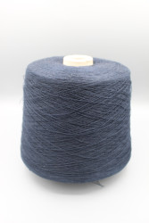 9866 Toscano Toscolinosuper лен 100% Итальянская бобинная пряжа для вязания, тёмно-синий 1300м/100гр- фото