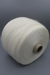 9870 C.T.F. Ventolino лен 100% Итальянская бобинная пряжа для вязания, белый 2000м/100гр- фото3