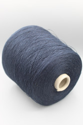 9866 Toscano Toscolinosuper лен 100% Итальянская бобинная пряжа для вязания, тёмно-синий 1300м/100гр- фото3