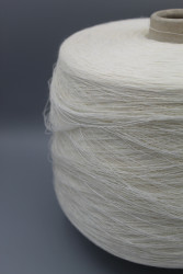 9870 C.T.F. Ventolino лен 100% Итальянская бобинная пряжа для вязания, белый 2000м/100гр- фото2