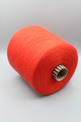 9876 Emilcotoni Realwool меринос 40% хлопок 60% Итальянская бобинная пряжа для вязания, красный 2500м/100гр- фото3