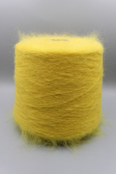 9943 Итальянская пряжа MISTER JOE CANTERBURY 60% Superkid Mohair 4% Wool 36% Polyamide , лимонный, 1000м- фото