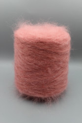 9965 Итальянская пряжа GTI Miele 75% мохер, 25% шерсть , персиково-розовый, 180м- фото