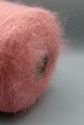 9965 Итальянская пряжа GTI Miele 75% мохер, 25% шерсть , персиково-розовый, 180м- фото4