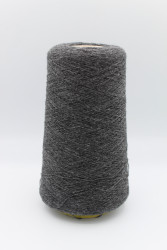 30034 Итальянская бобинная пряжа кардный кашемир 100% 1350м серый меланж Loro Piana Cashmere- фото