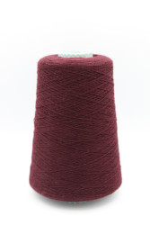 30046 Итальянская бобинная пряжа кардный кашемир 100% 1400м винный Botto Jiuzeppe Flair- фото