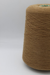 30016 Итальянская бобинная пряжа кардный кашемир 100% 1400м кэмел Filatura Papi Fabio Giada- фото2