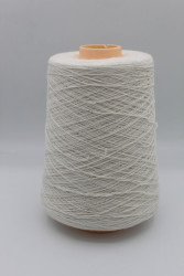 30019 Итальянская бобинная пряжа кардный кашемир 100% 1250м натуральный белый Todd & Duncan- фото