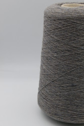 30025 Итальянская бобинная пряжа кардный кашемир 100% 1400м твидово-серый меланж Cariaggi Cashmere- фото2