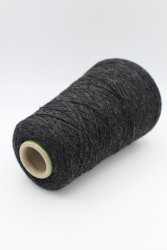 30033 Итальянская бобинная пряжа кардный кашемир 100% 1350м тёмно-серый меланж Loro Piana Cashmere- фото2