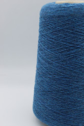 30038 Итальянская бобинная пряжа кардный кашемир 100% 1350м бирюзовый петроль меланж Loro Piana Cashmere- фото2