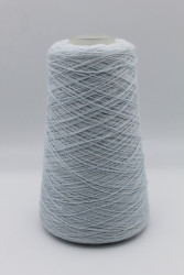 30024 Итальянская бобинная пряжа кардный кашемир 100% 1400м голубой меланж Cariaggi Cashmere- фото