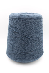 30040 Итальянская бобинная пряжа кардный кашемир 100% 1350м петроль Loro Piana Cashmere- фото