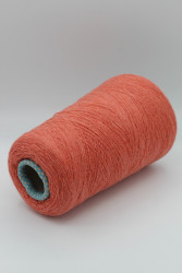 30036 Итальянская бобинная пряжа кардный кашемир 100% 1350м лососевый меланж Loro Piana Cashmere- фото3