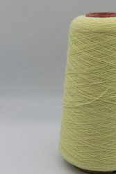 30047 Итальянская бобинная пряжа кардный кашемир 100% 1400м бледно-жёлтый Botto Jiuzeppe Flair- фото2