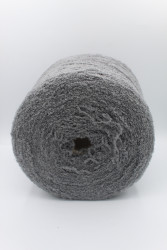 30063 Итальянская бобинная пряжа Pool Trend SRL Babyb4 80% бэби альпака, 20% PA, 400м, серый- фото4