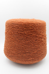 30065 Итальянская бобинная пряжа Pool Trend SRL Babyb4 80% бэби альпака, 20% PA, 400м, медь на чрной основе- фото